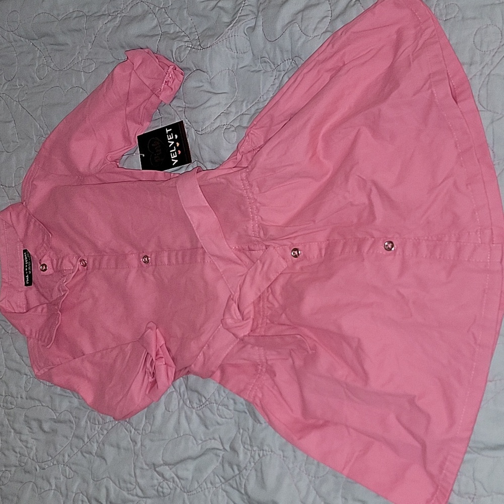 Girls Pink dress size M 10/12